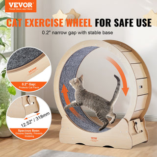 Zoomies Spin — Cat Exercise Wheel (35.8" Running Wheel for Indoor Cats)